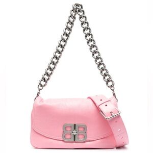 NWT Balenciaga BB Soft Flap Leather shoulder bag